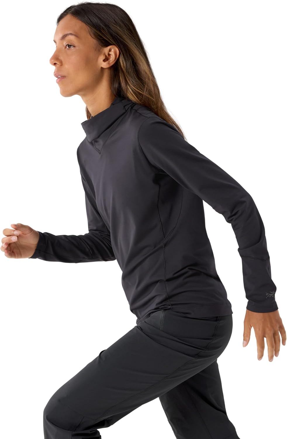 Arc'teryx Rho Hoody Women's | Lightweight Base Layer Hoody | Black, Medium - Image 2