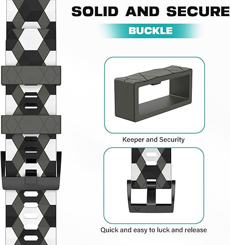 Miniatura 4 de OVERSTEP Compatible con la correa de reloj Fenix 5X, correa de liberación rápida QuickFit de 0.066 pulgadas para Garmin Fenix 5X PlusFenix 6XFenix