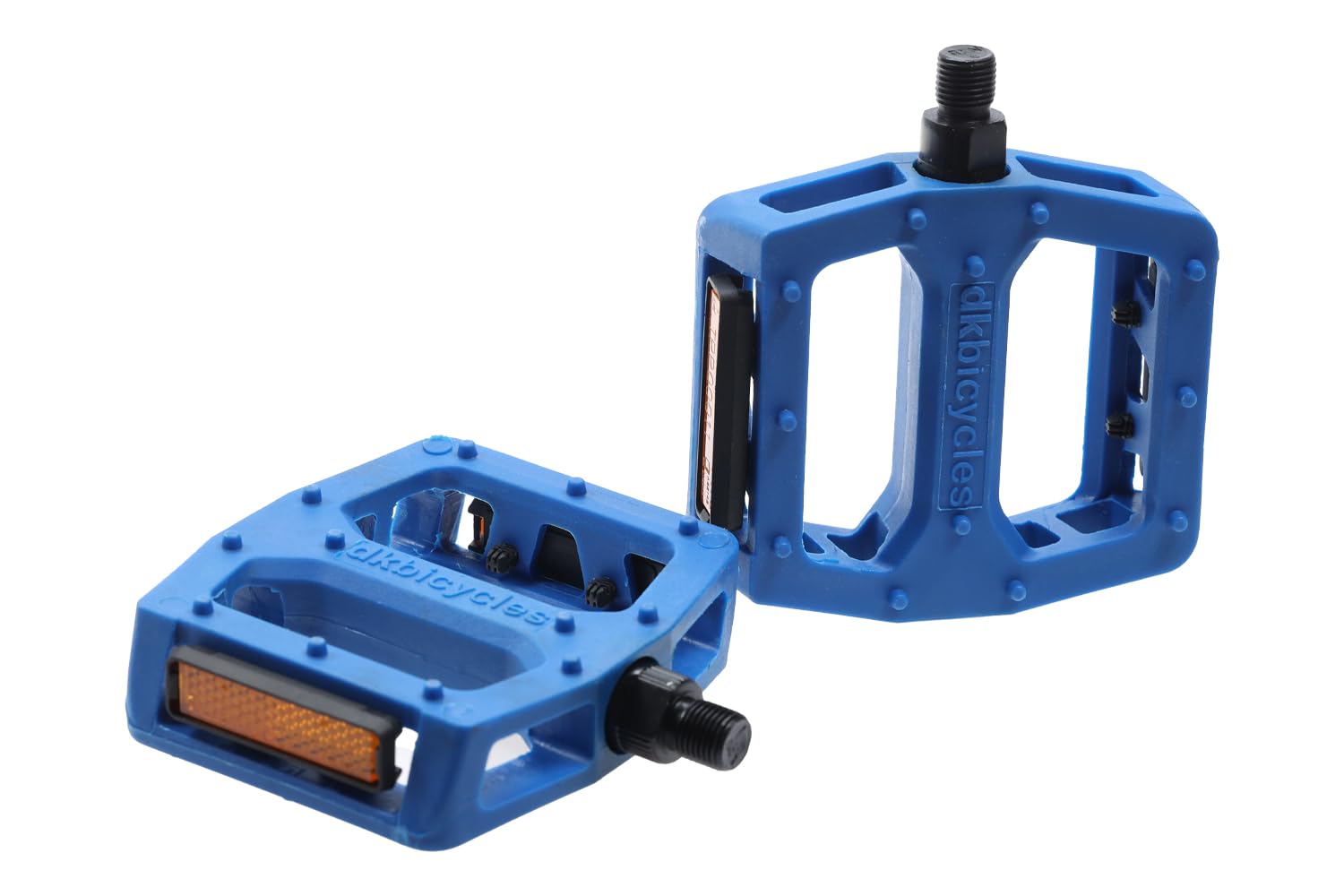 DK Platform Pedals BMX 1/2 Inch Blue Pedals with Pins and