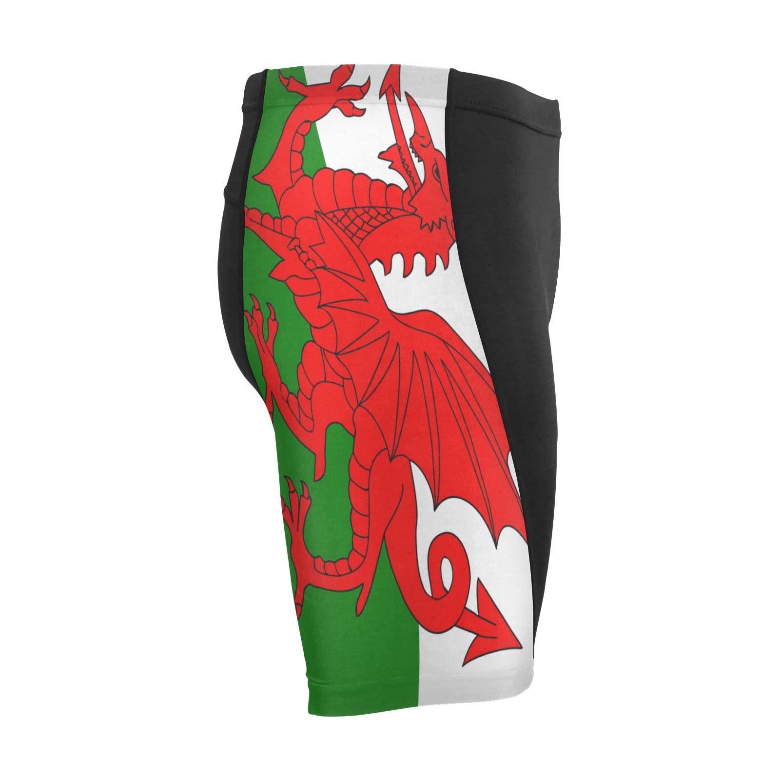 Wales Flag Men's Bike Shorts Padded Cycling Bicycle Biking Shorts Tight Multicolor