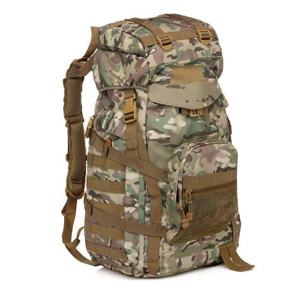 Zaino da Escursionismo Zaino da Campeggio da 60 Litri Borsa Tattica Militare Zaini Grandi Impermeabili Camouflage Escursionismo all'aperto