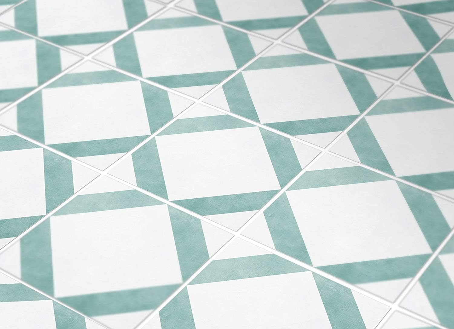 Tiles Stickers Decals - Pack of 10 tiles - 10 individual tiles - Tiles Decals (3.9 x 3.9 inches - 10 x 10 cm, Classic Style Tile Decal)