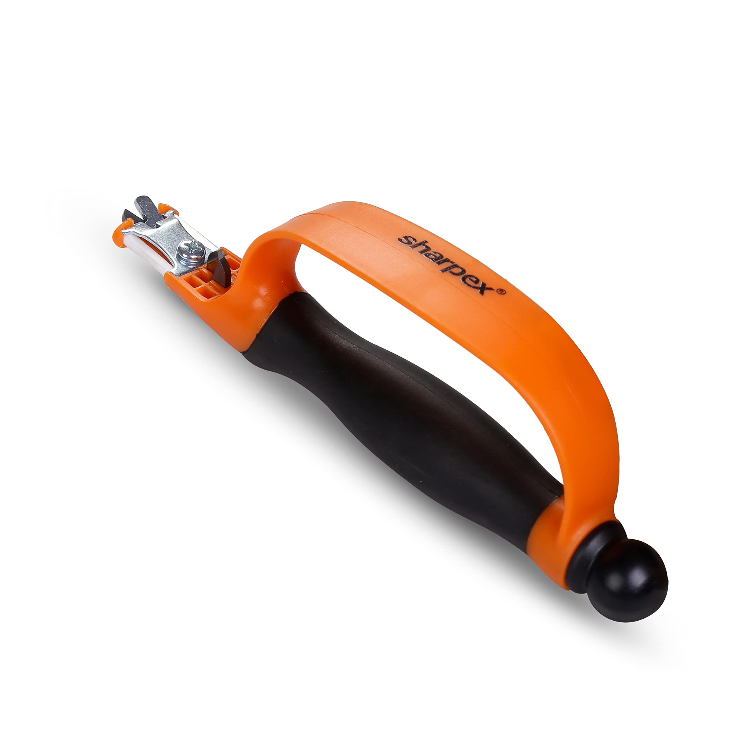 Sharpex 6-in-1 Multi-Purpose 180mm Sharpener for Loppers, Shears, Pruners, Kitchen Knives, Scissors, Serrated Blades, Cleavers, Axes & Machetes – Tungsten Steel, Non-Slip Trp Grip Design