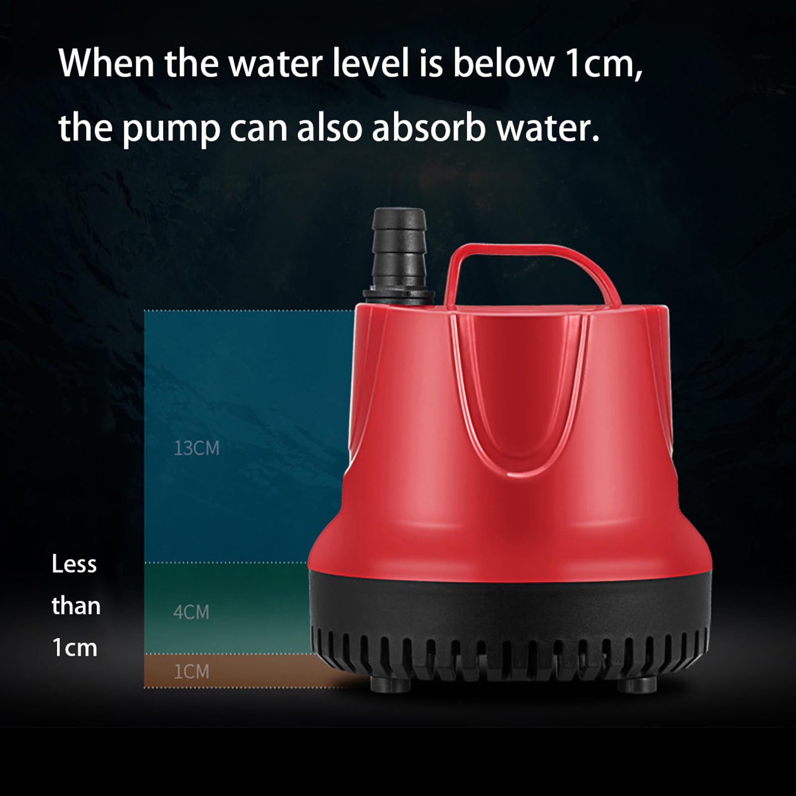 Pompa dell'acqua Pompa sommergibile acquatica Pompa di circolazione dell'acqua Compressore d'aria Aeratore Pompa a fontana solare ad alto sollevamento per acquario