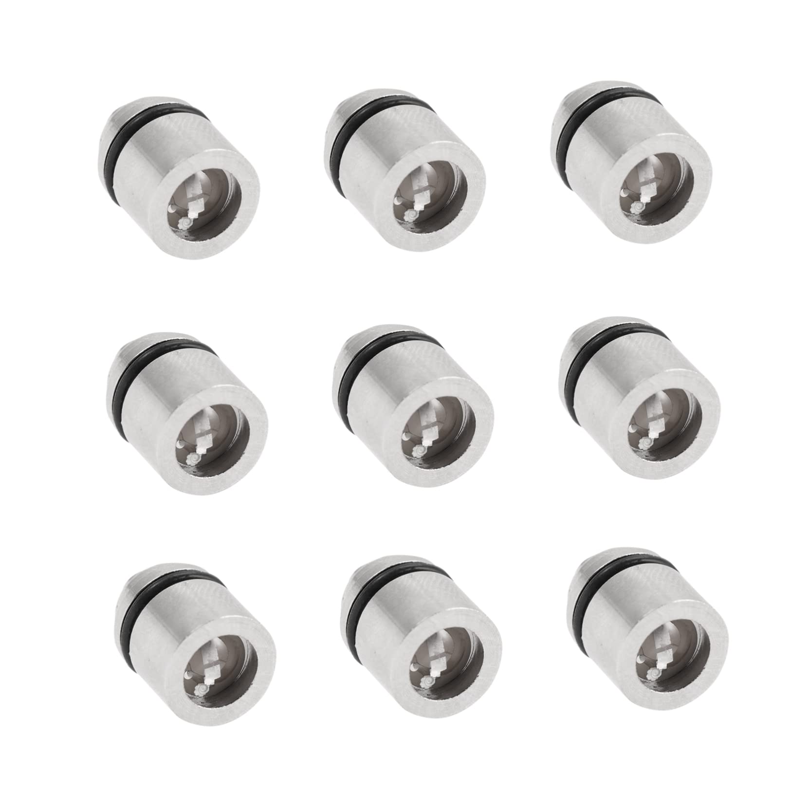 OSALADI 9pcs Flashlight Keychain Portable and Lightweight Color Changing Pendant Lights for DIY Crafts and Battery Powered Small for Outdoor Use