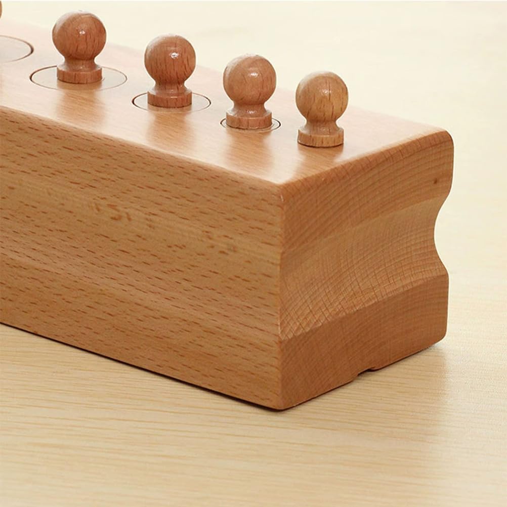 Montessori Große Steckzylinder, hölzernes Sinnesspielzeug für Kleinkinder, pädagogisches Geschenk