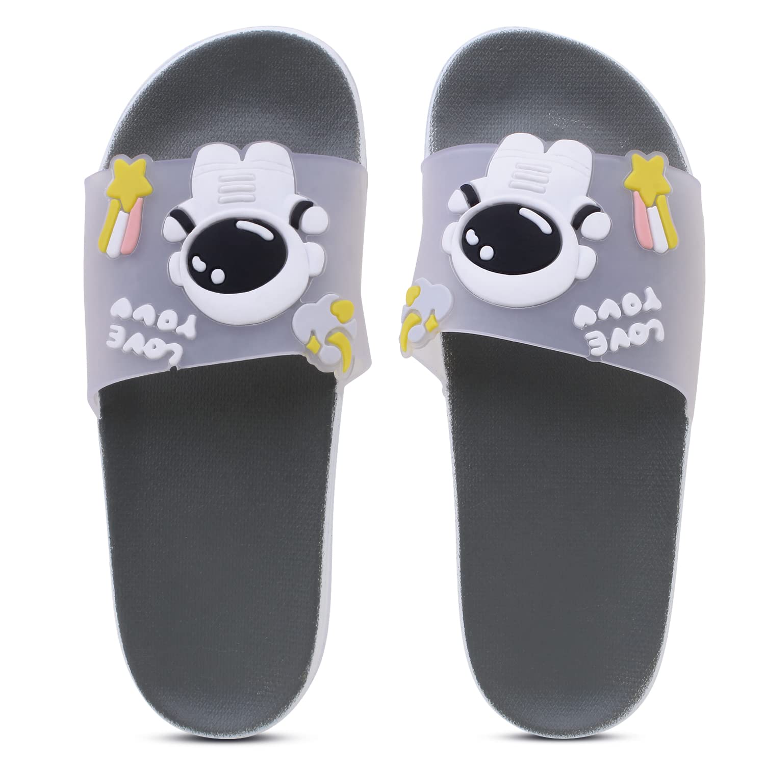 Pampy Angel Spaceman Womens Flip Flops Slides Back Open Household Comfortable Slippers Grey,40 (Euro) (B0BSLJS56R) Amazon Price History, Amazon Price Tracker