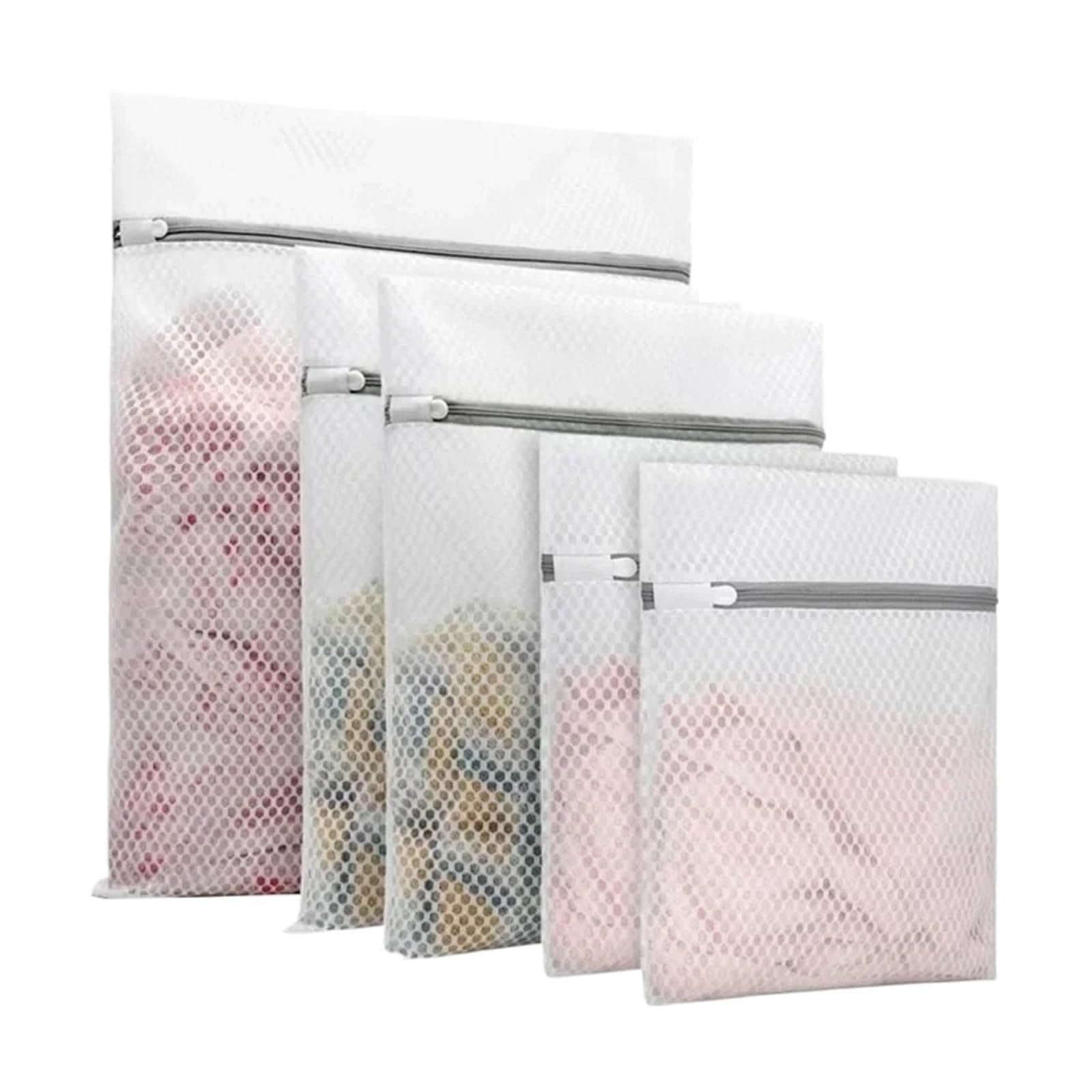 Dryer Lint Bags 5Pcs Mesh Laundry Bags Durable Honeycomb Organizer Reusable Washing Machines Bag