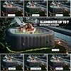 SereneLife Outdoor Portable Hot Tub - 73'' x 73'' x 25'' 6-Person Square Inflatable Heated Pool Spa with 130 Bubble Jets… - Image 6
