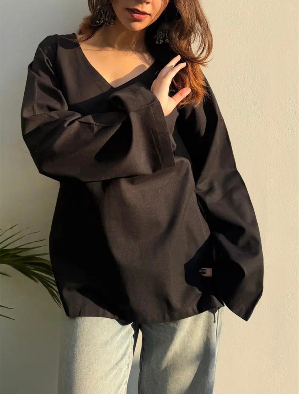 Kayal 100% Pure Cotton Top, Black, Refined Stitching, Fade Resistant Colour - Review, Price and Buying Guide