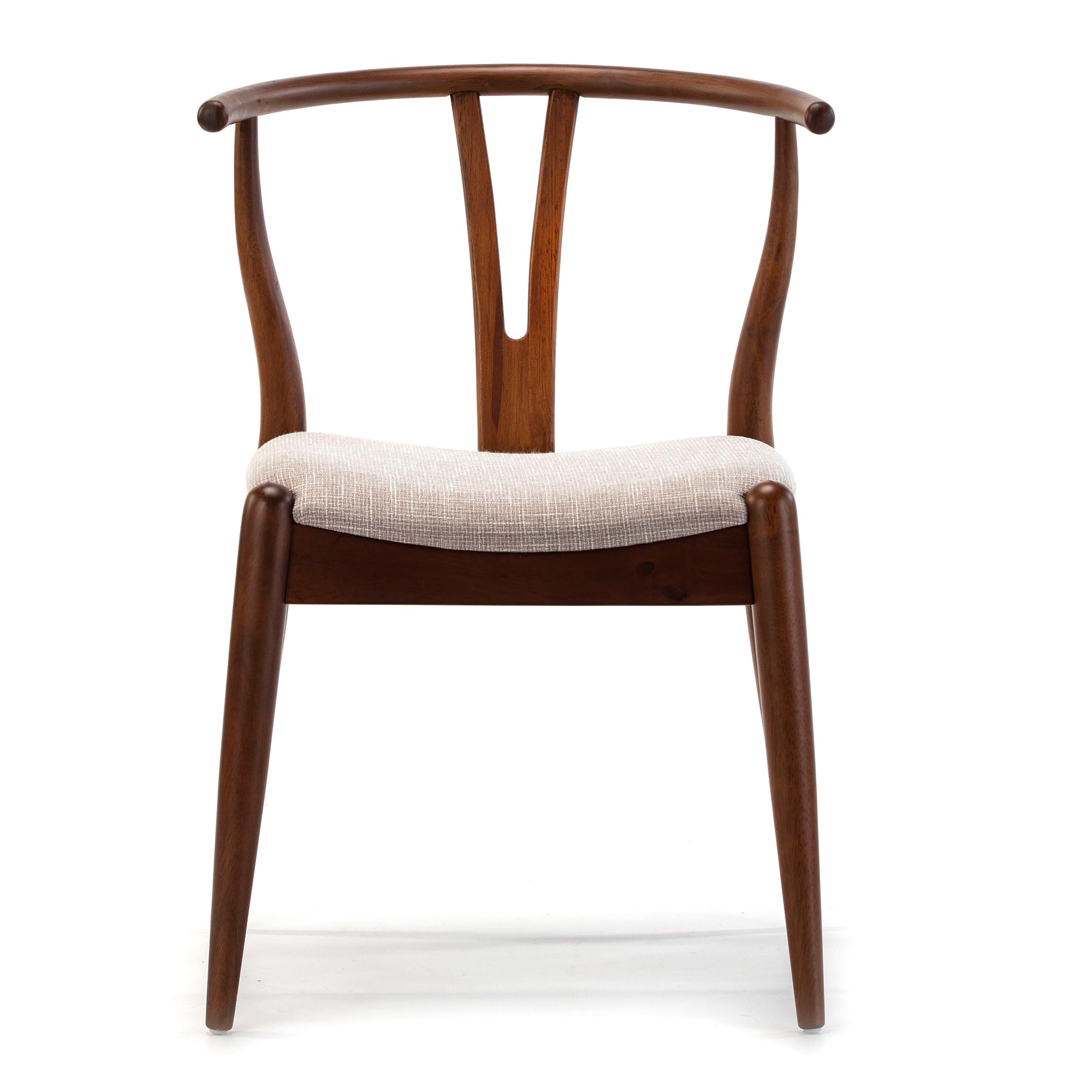 VS Venta-stock Pack 2 sedie Rustic color Noce, legno massiccio, 55 cm (Larghezza) 54,5 cm (Profondità) 76 cm (Altezza)