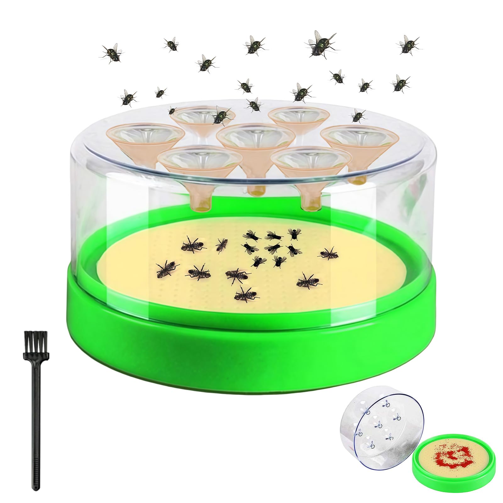 Fly Catcher, Fruit Fly Trap, Reusable Non-Electric Flytrap