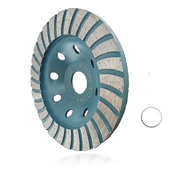 JeeynoTols-1Pc Concrete Grinding Wheel-5/125mm Angle Grinder Turbo Row Cup Wheel for Grinding/Polishing/Cleaning Surface Granite,Concrete,Stone,Cement,Marble,Rock Arbor 7/8