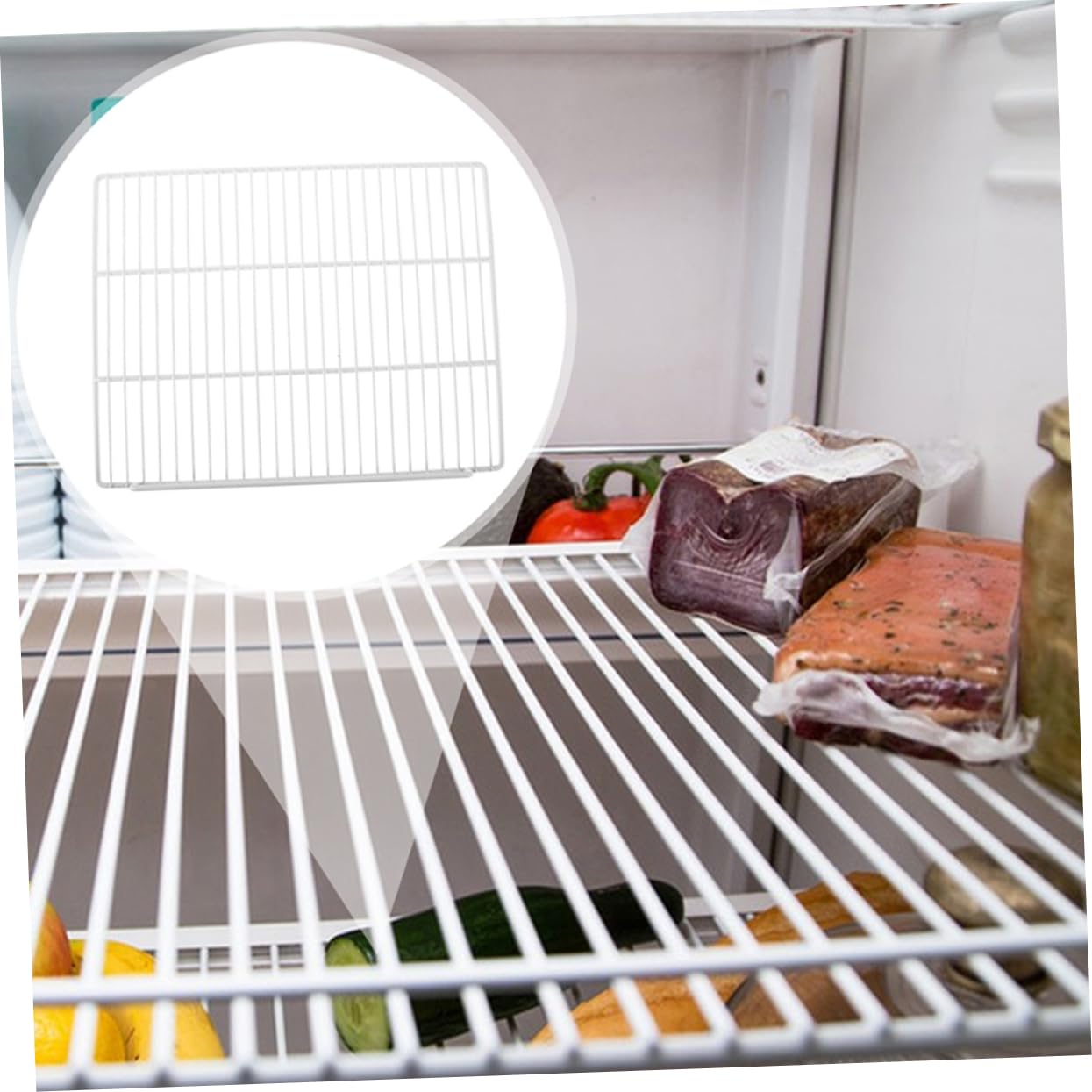 Estante Divisorio para Refrigerador y Congelador de Acero Blanco 1 Pieza