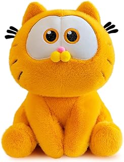 Zaloife Plush Toy Cat Yellow Cuddly Toy Cat Plush 25 cm Cat Stuffed Toy Plush Doll Gift for Children