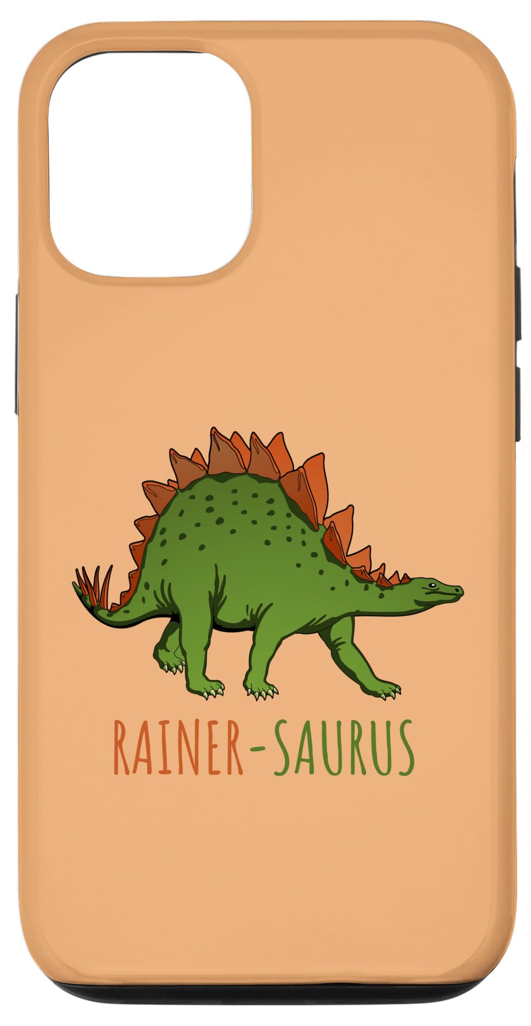 iPhone 14 Pro Rainer Name Boy Dinosaur Stegosaur Personalised Case