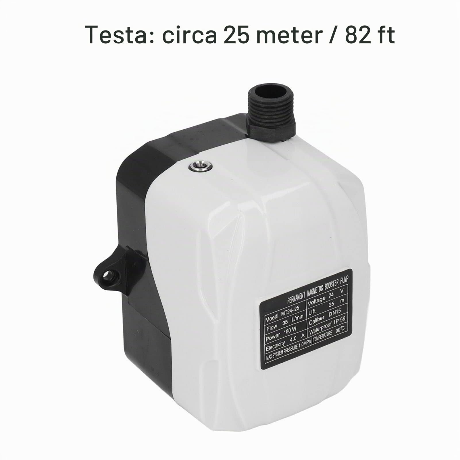 Pompa Booster Automatica, DC 24V 150W Pompa Acqua Calda Fredda Pompa di Circolazione Pompa Acqua Autoadescante Utilizzata per Rubinetto Doccia Lavello della Cucina