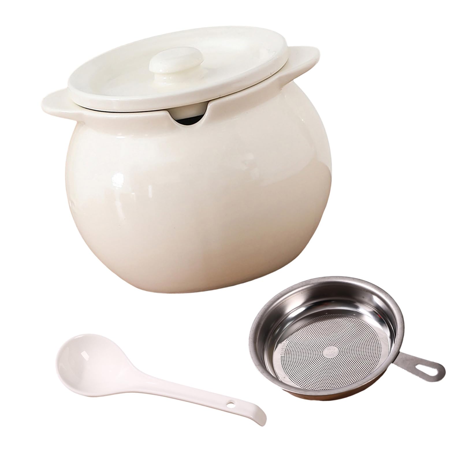 PANGBOER Oil Pot with Tight Seal Pour Spout Bacons Grease Container Countertop Decor Elegant Oil Pot with Tight Seal Pour Spout Bacons Grease Container Countertop Decor