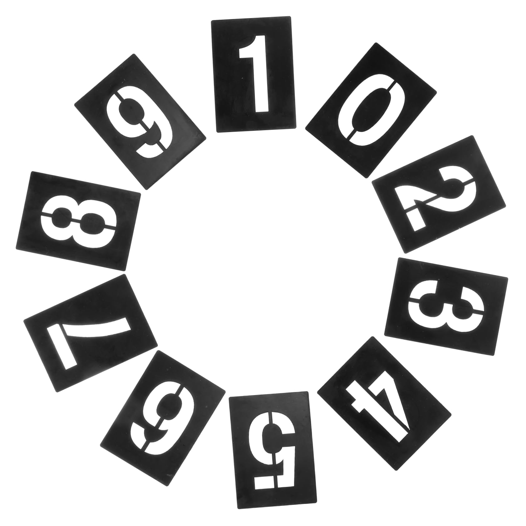 Gadpiparty 3 Set Stencil Riutilizzabili per Indirizzi e Decorazioni Te Facili Usare e Leggeri