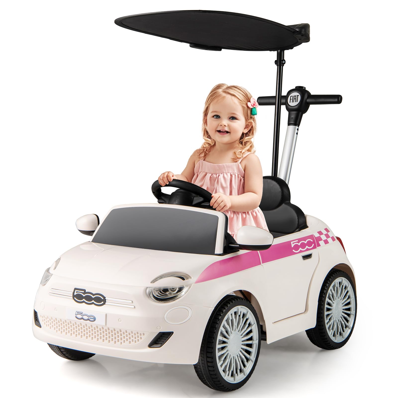 Amazon.com: OLAKIDS Push Car for Toddlers, 3 in 1 Licensed Fiat