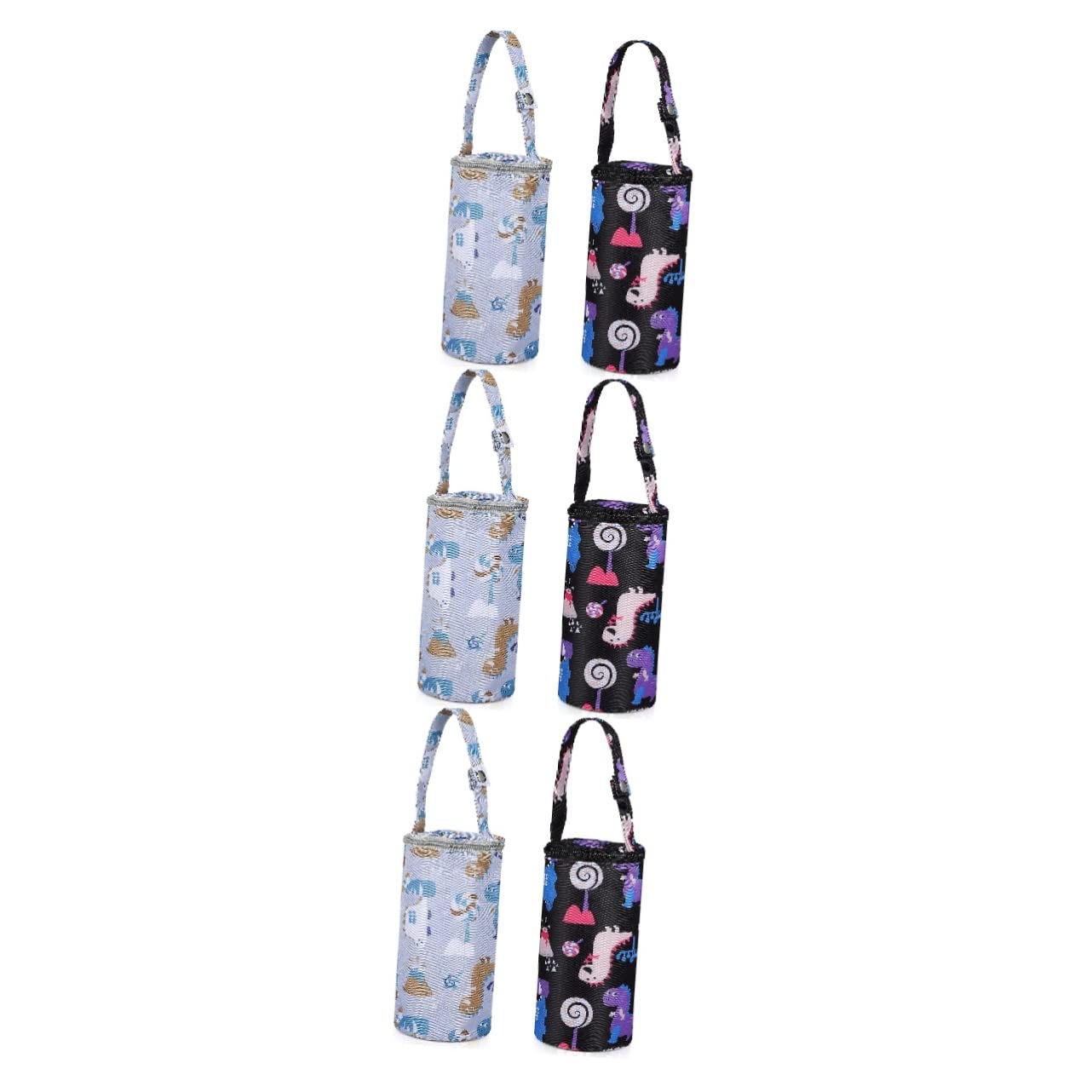 Hohopeti 6piezas Bolsa Térmica para Biberones De Aislamiento Portátil para Almacenamiento De Leche Materna y Práctica para Paseos Cochecito