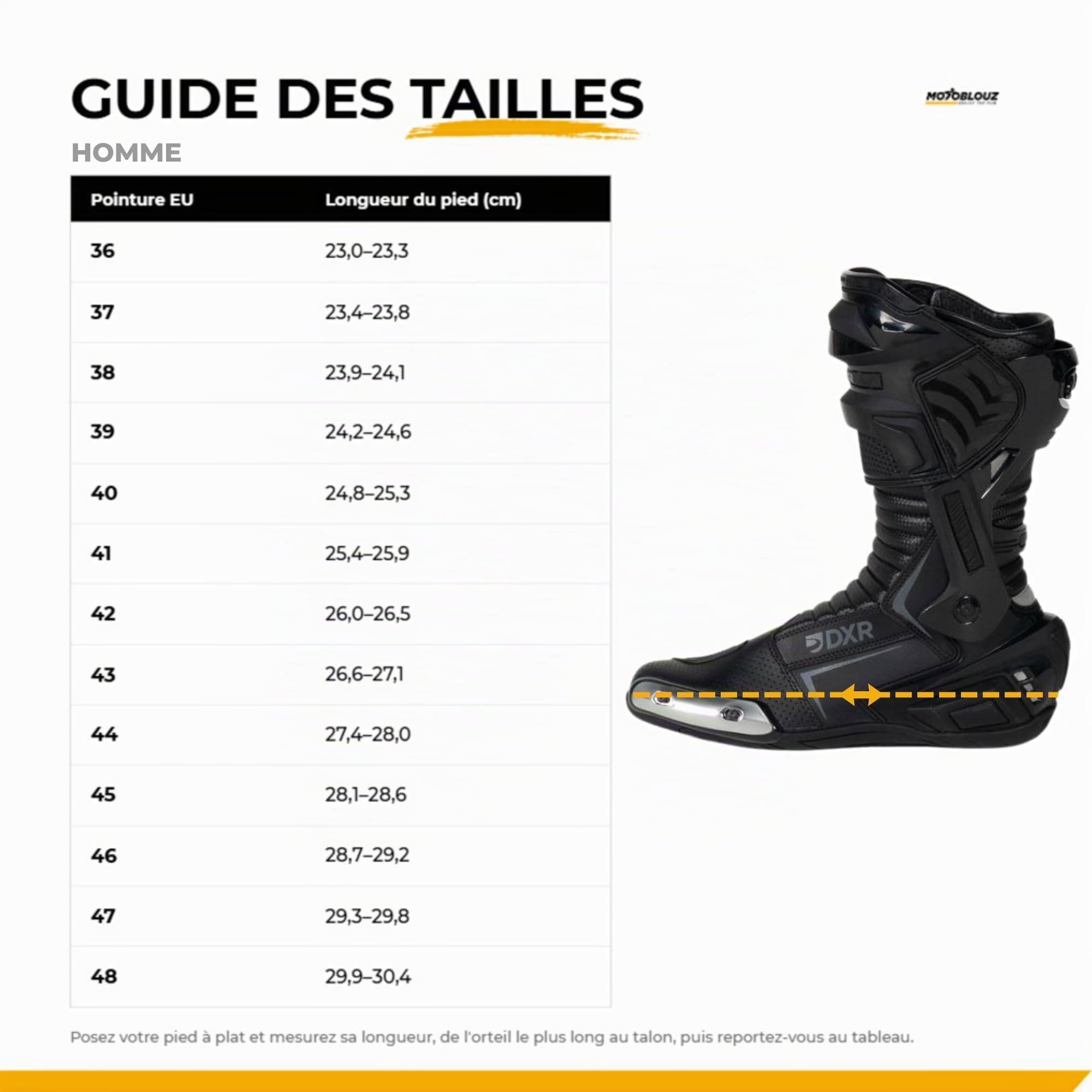 Bottes KRUGER SHORT EVO homme Homologué EN 13634 41