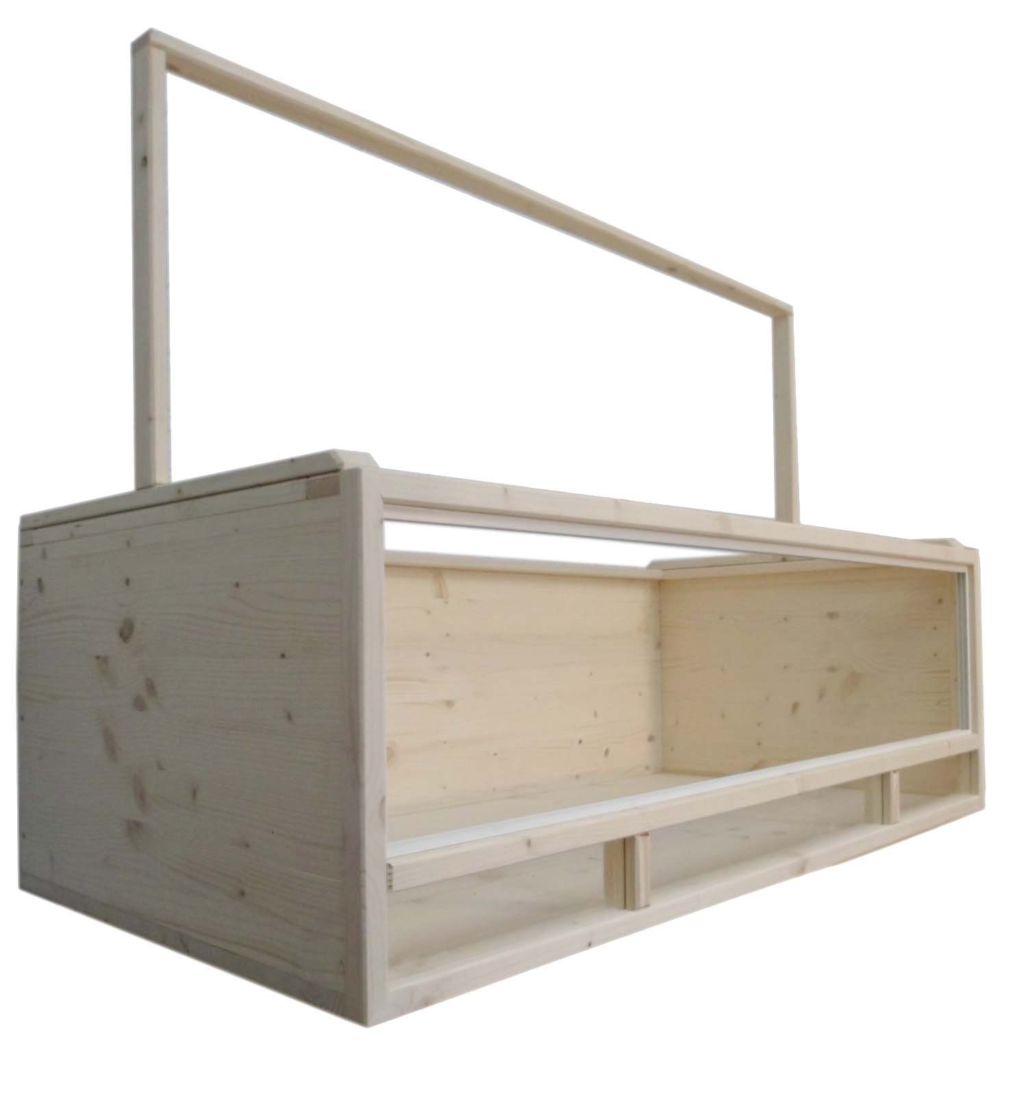 Terrarium für Landschildkröten Schildkrötenterrarium 120x60x40cm +++ Echt Holz (Fichte Massiv) Kein Billig OSB!!!!! +++