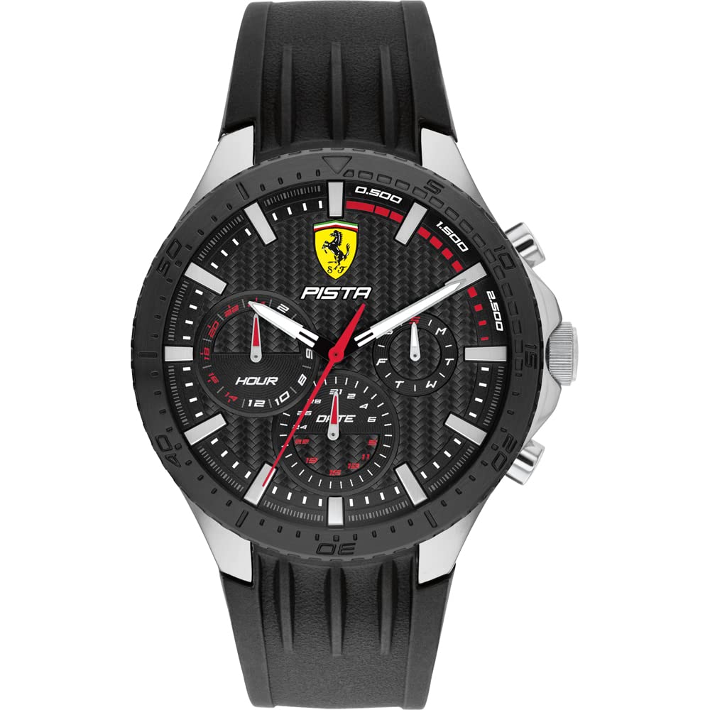 Scuderia Ferrari Pista Dual Track Analog Black Dial Mens Watch-0830853 (B094JTB6CR) Amazon Price History, Amazon Price Tracker