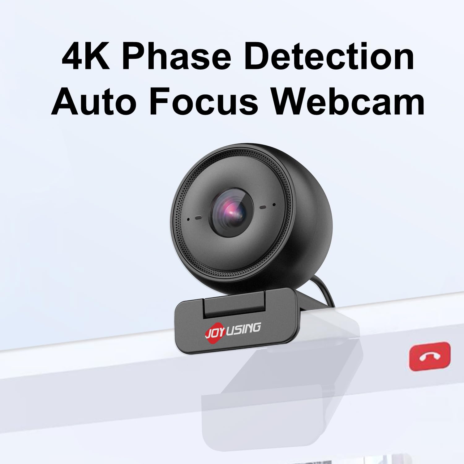 JOYUSING Flip600R - Webcam 4K per streaming, Ultra 4K HD, autofocus PDAF, microfoni con cancellazione del rumore, FOV 73°, correzione automatica della luce, copertura della privacy, telecamera in