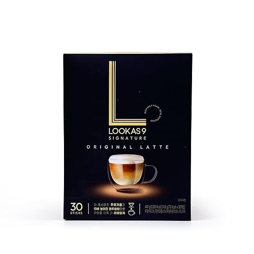 Miniatura 1 de Namyang Lookas 9 Latte Café instantáneo (paquete de 30) (Original)
