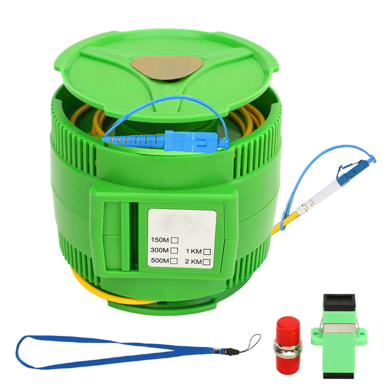 Scatola per Cavi di Lancio OTDR, Scatola per Cavi OTDR Elminatore per Fibra Ottica SM Strumento di Test SCUPC Monomodale a LCUPC per Cavi Monomodali, unità Ottiche (1000M)