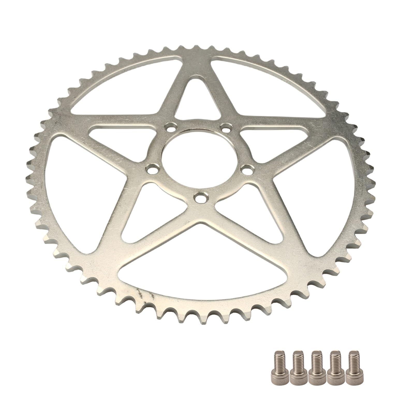 EJUOYO Chain Sprocket Fit For Sur Ron Light Bee S X Motorcycle Rear Sprocket 42T 48T 58T Chain 102L 106L 112L(58T Sprocket)