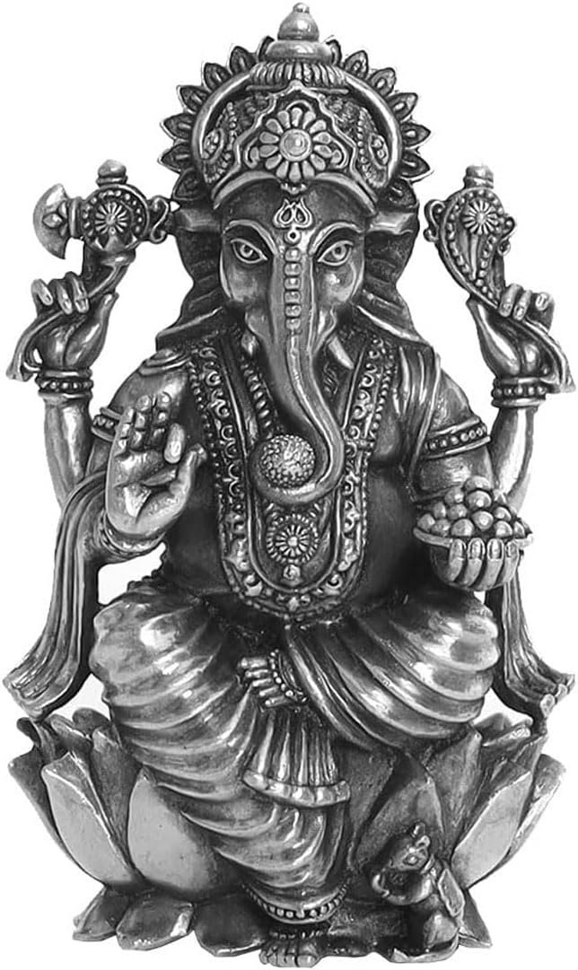 92.5 Pure Silver Ganeshji Idol (4x3 cm) – Handcrafted Silver Murti for Pooja Room, Office & Home Decor – Ideal for Gifting