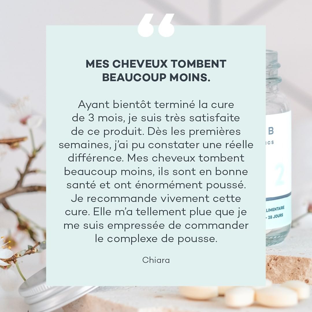 D-LAB Absolu de Kératine | 3 Mois de Complément Alimentaire Cheveux | Réduction de la Chute et Renforcement Capillaire, Cheveux Plus Épais et Brillants