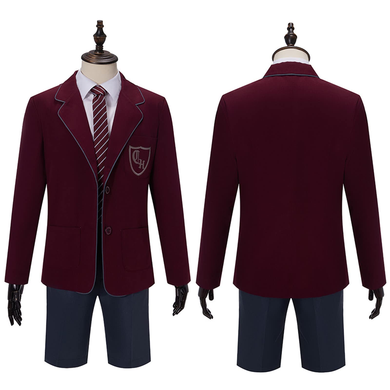 AwwwCos Matilda musical cosplay szary kostium uczennica sukienka mundurek garnitur spódnica krawat Halloween strój na imprezę dla mężczyzn
