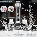 Hatteker Beard Trimmer for Men Hair Clipper Cordless Mustache Nose Trimmer Body Groomer Hair Cutting Kit Precision…