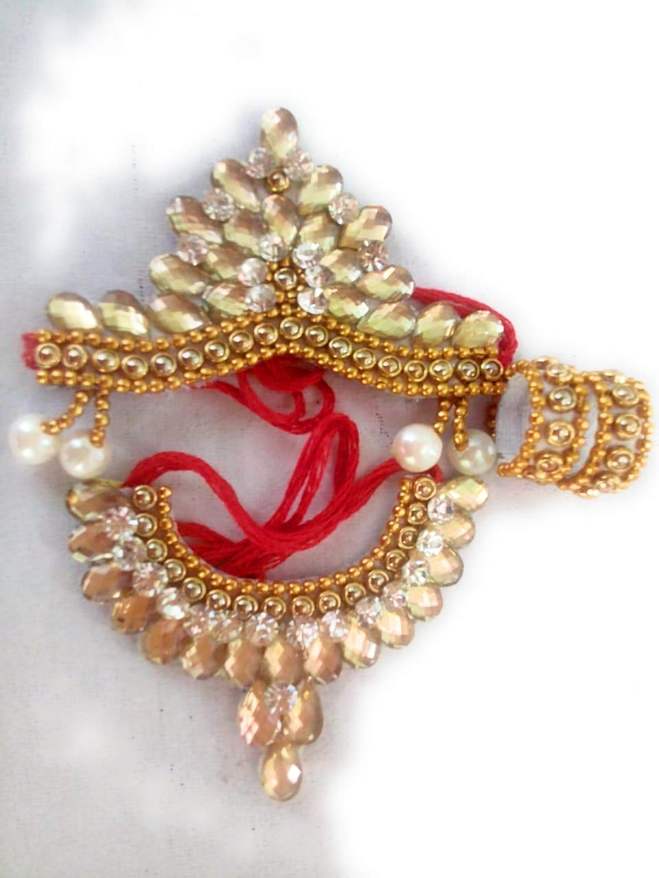 FUTUREZ KEY� Krishna Laddu Gopal Handmade Sringar Jewellery Set Mukut Mala Bangles 2-3 Size (B07S9QD29J) Amazon Price History, Amazon Price Tracker