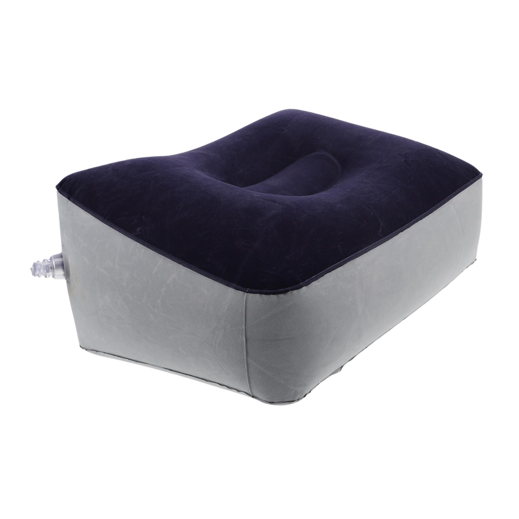 VANZACK Inflatable Foot Rest Cushion for Airplane Travel Home Use Compact Quick Inflate Slip Design Leg Support for Planes Trains and Couch Relaxation