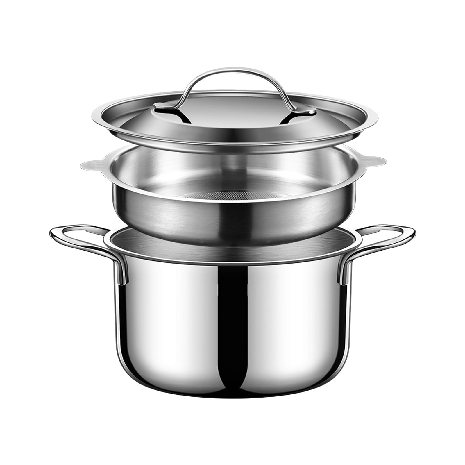 HDOYTXXM Stainless Steels Lard Canister with Strainer Dishwasher Safe Oil Container Kitchen Storage Solution Lard Storage Jar