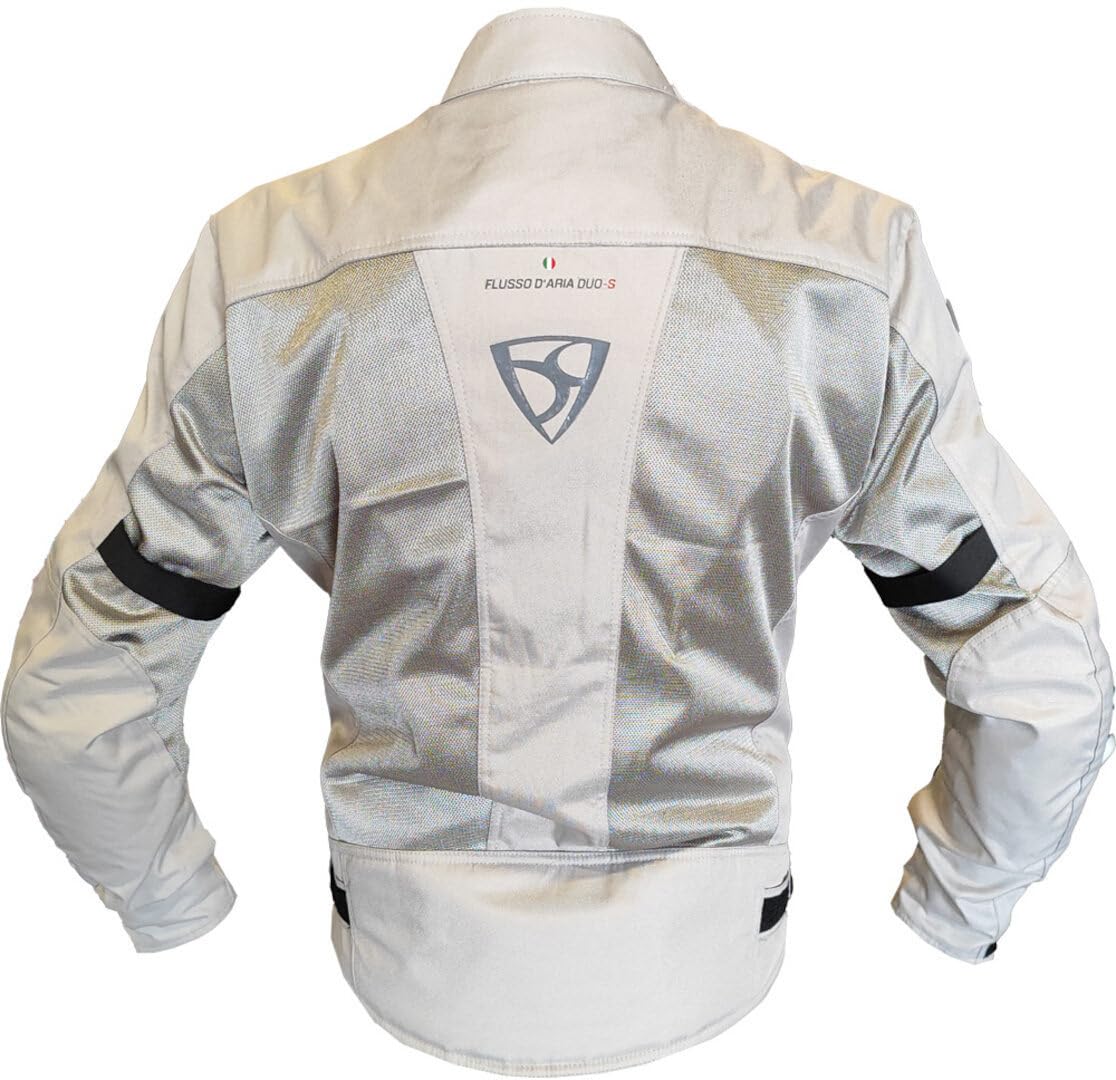 Sunny Kurtka tekstylna motocyklowa, jasnoszary, 5XL