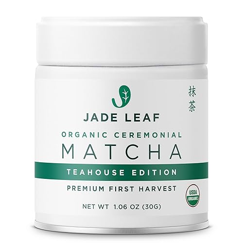 Té matcha japonés orgánico de Leaf Jade clásico de grado ceremonial para beber como té disponible en Yaxa Colombia