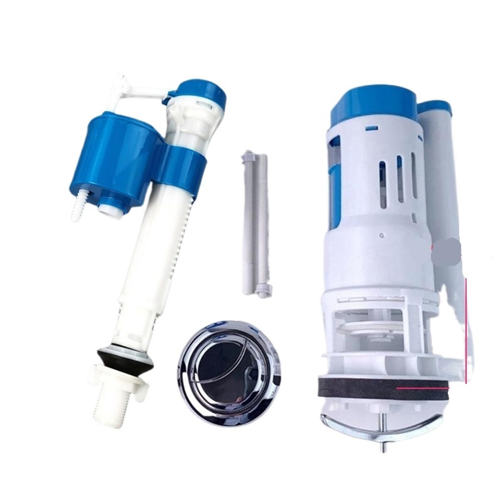 Padgcnor One Color Toilet Flush Valve Toilet Drain Intake Valve Tank Fittings Inlet Flush Water Saving Piece Cistern Mechanism Wc Kits(One-Pieces 20Cm B2)