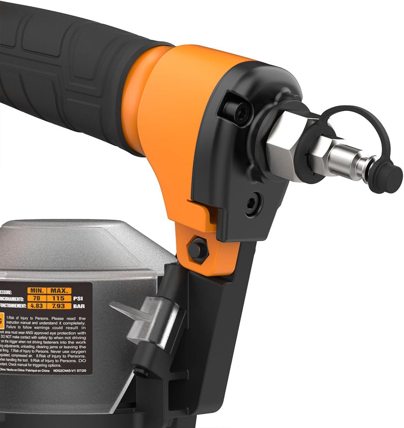 Freeman G2CN45 2nd Generation Pneumatic 15 Degree 1-3/4" Coil Roofing Nailer with 1/4" NPT Air Connector