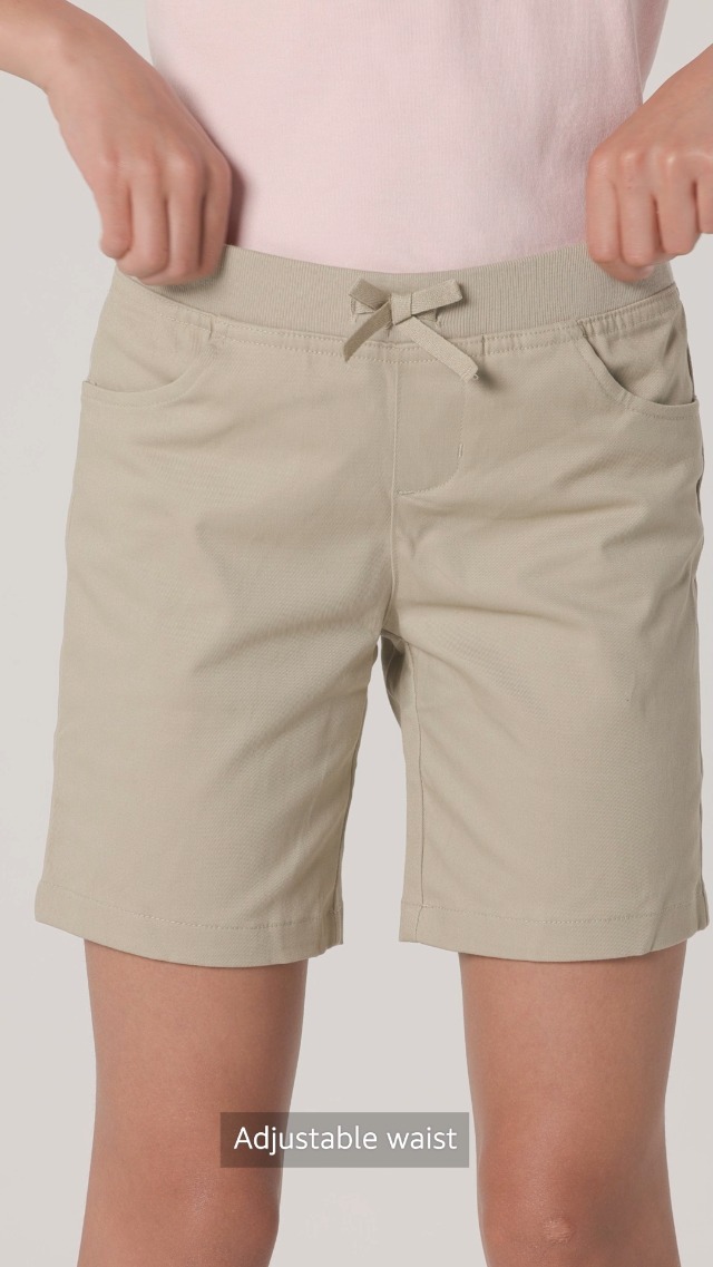 Amazon.com: French Toast Girls' Pull-On Tie Front Stretch Twill