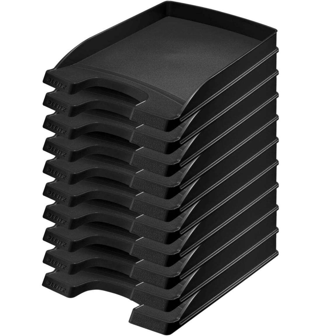 LEITZ PLUS SLIM vaschetta portacorrispondenza - Nero - 10 Pezzi - 52370095