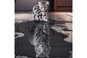 SUNKOO DIY Cat Tiger Diamond Painting Kits for Adults Full Drill Tiger...