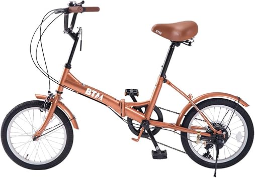 Amazon Gwave 折りたたみ自転車 16インチ 6段変速 小型 超軽量 泥除け装備 反射板 夜間の安全性 視認性向上 通勤通学自転車 女性向け 子供用 軽快車 Gwave 折りたたみ自転車