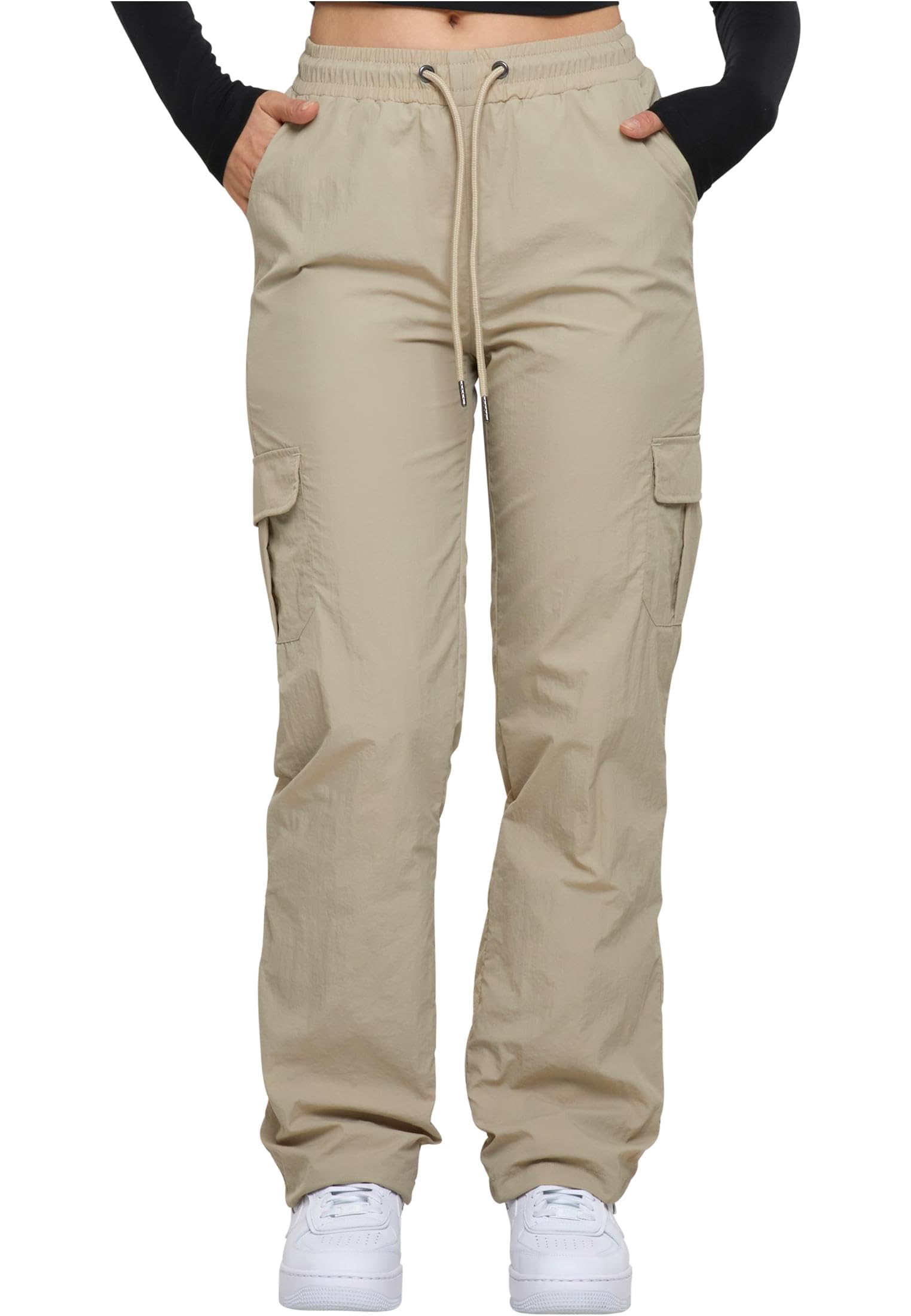 Urban Classics Damen Nylon Cargo Pants Damen Nylon Cargo Pants