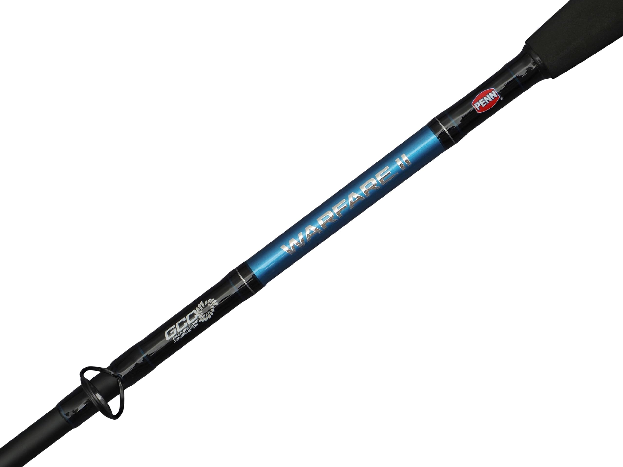 PENN Warfare II Combo canna e mulinello | Set completo per la pesca in mare | Telaio in grafite | 2 cuscinetti a sfera | Fusto in composito di carbonio | Classe di lenza 20-30 lb | Opzioni multiple