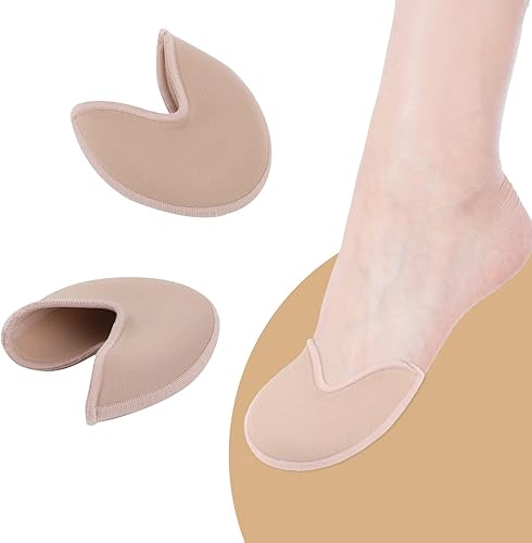 Miniatura 5 de Ballet Pointe Dance Shoe Toe Covers - Almohadillas envolventes para el antepié, medias almohadillas, plantillas de esponja, color de piel, Color